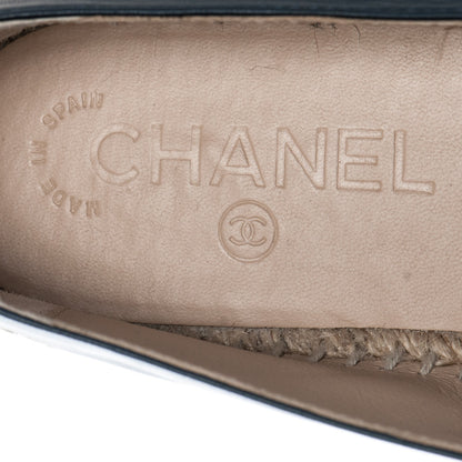 Chanel Lambskin CC Espadrilles 37 Dark Navy 7 of 7