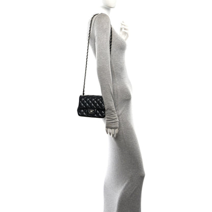 Chanel Lambskin Quilted Mini Square Flap Black 2 of 10