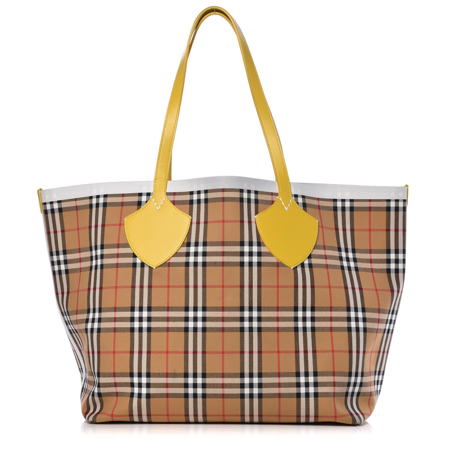 Burberry Vintage Check Large The Giant Reversible Tote Yellow 1 of 22