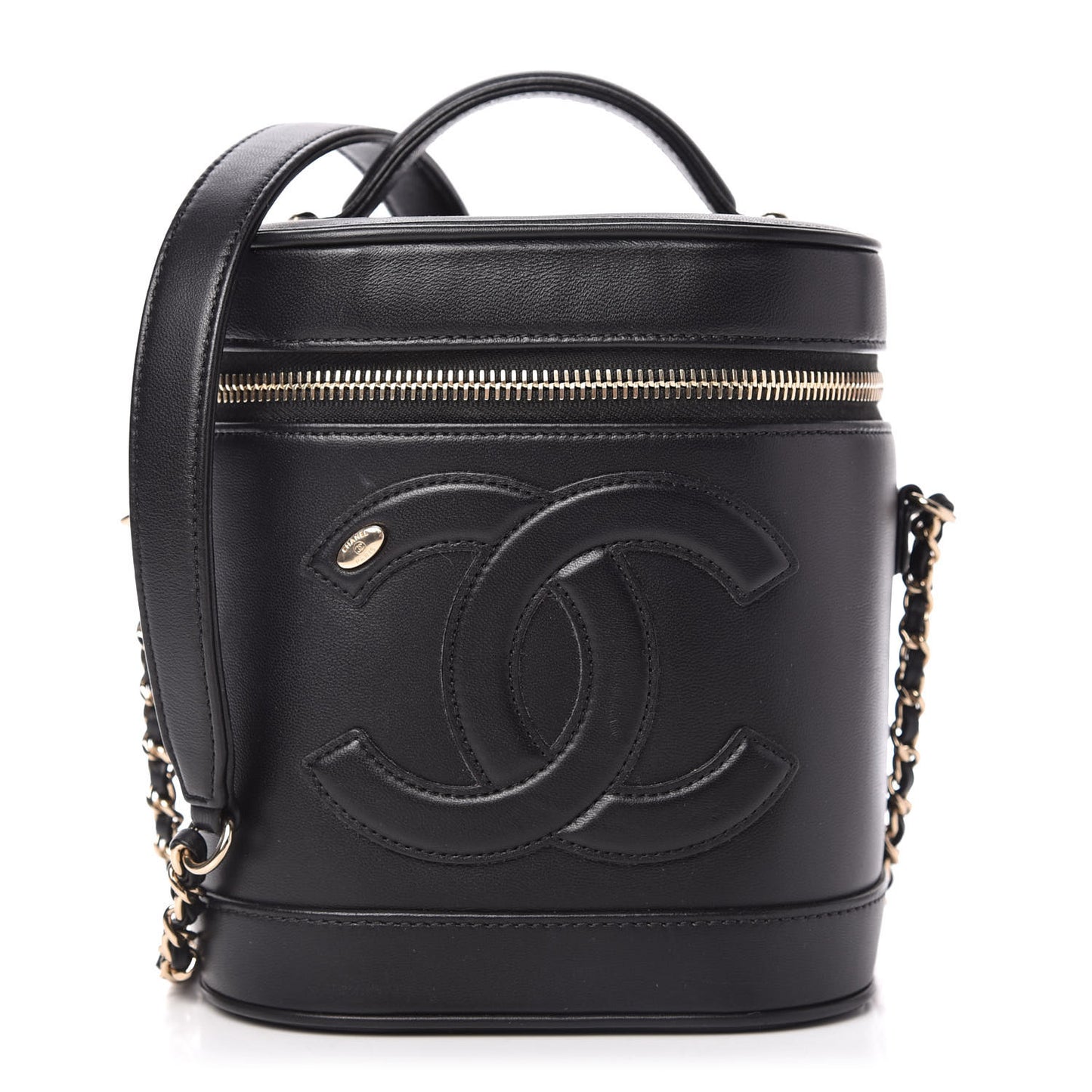 Lambskin Timeless Vanity Cosmetic Case Black