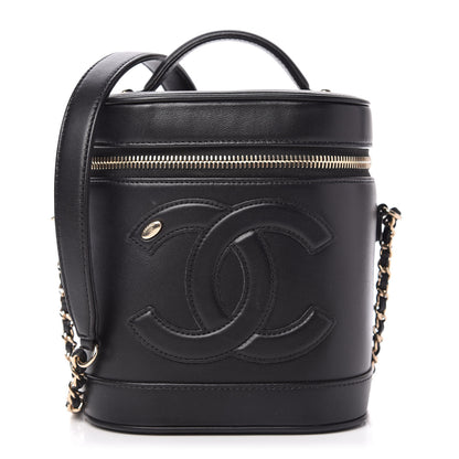 Chanel Lambskin Timeless Vanity Cosmetic Case Black 1 of 10