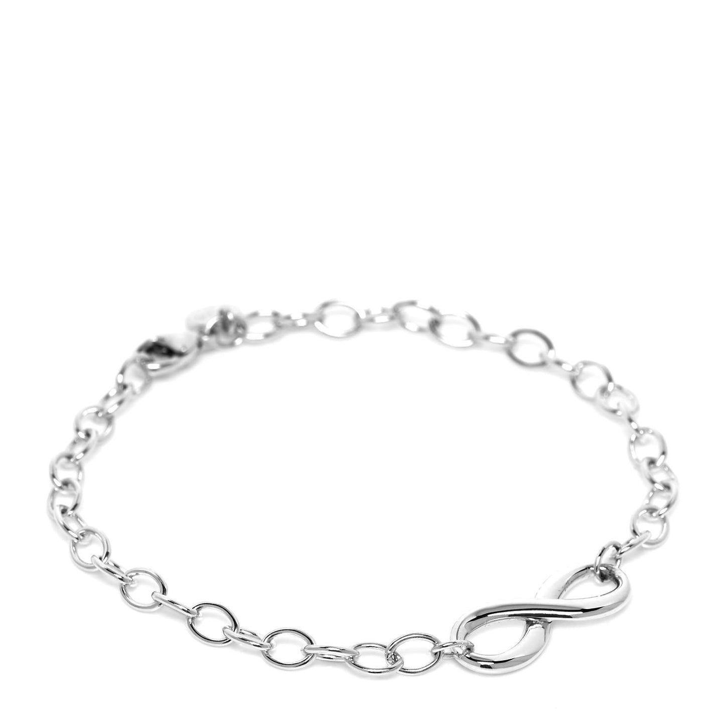 Sterling Silver Infinity Chain Bracelet
