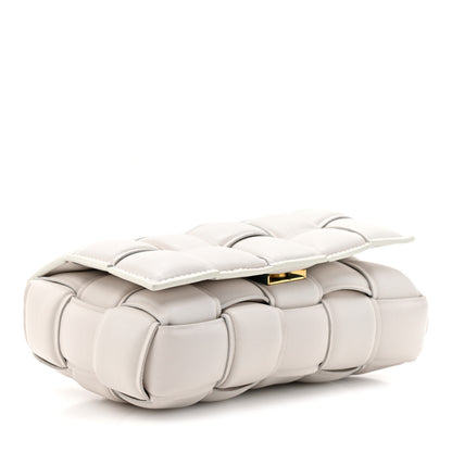 Bottega Veneta Nappa Maxi Intreccio Small Padded Cassette Crossbody Bag White 4 of 10