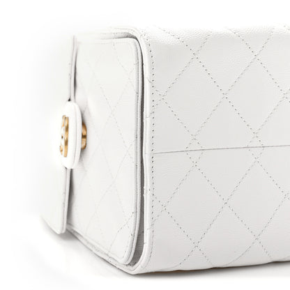 Chanel Caviar Quilted Small Chanel 25 Handbag White 9 of 10