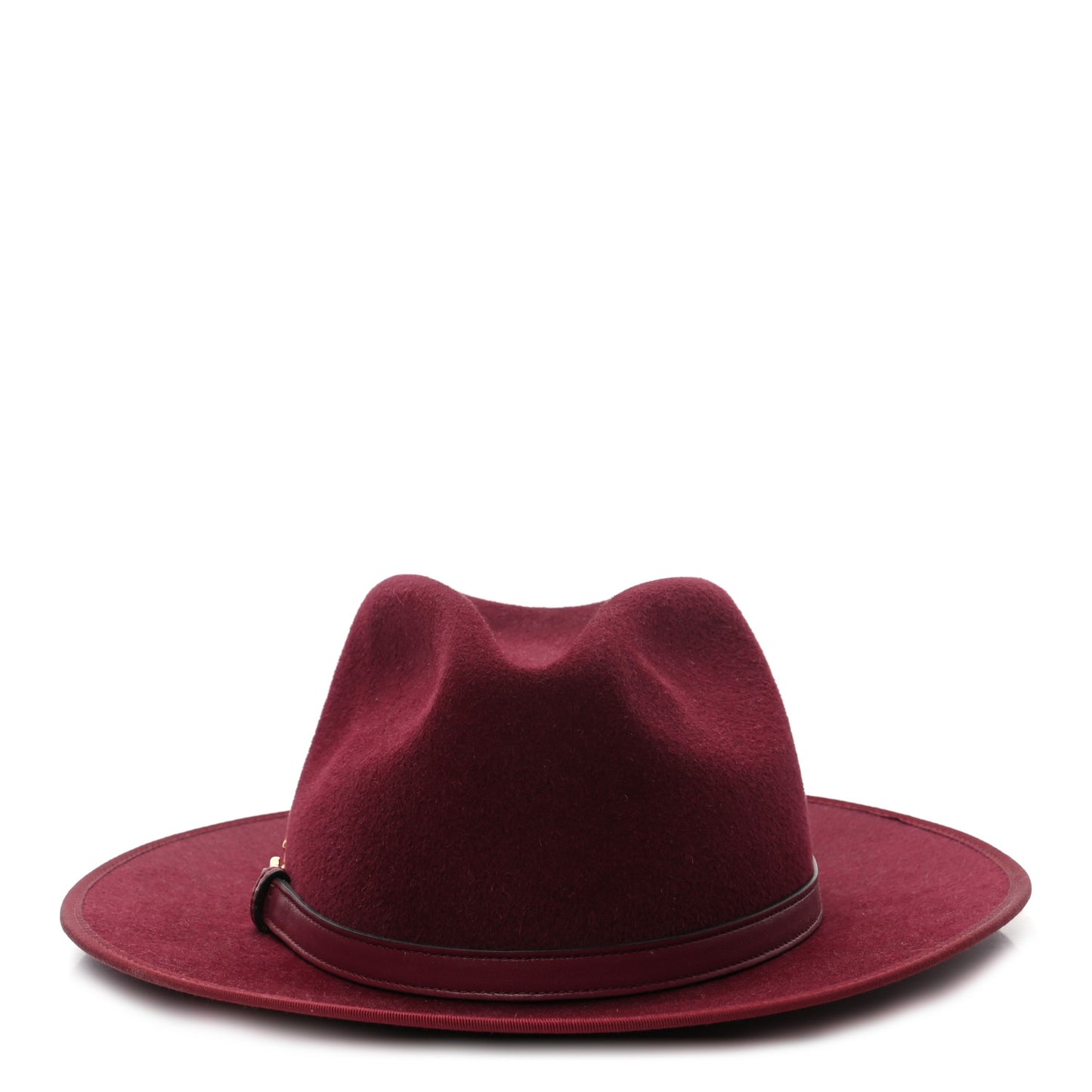 Felt Horsebit Hat S Bordeaux