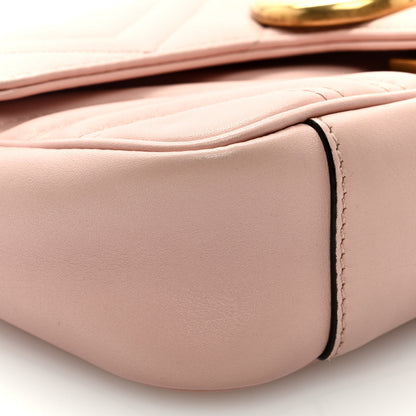 Gucci Calfskin Matelasse Mini GG Marmont Shoulder Bag Perfect Pink 8 of 9