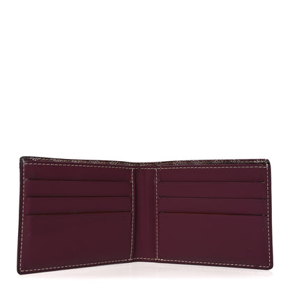 Goyard Goyardine Bi-Fold Victoire PM Wallet Burgundy 5 of 8
