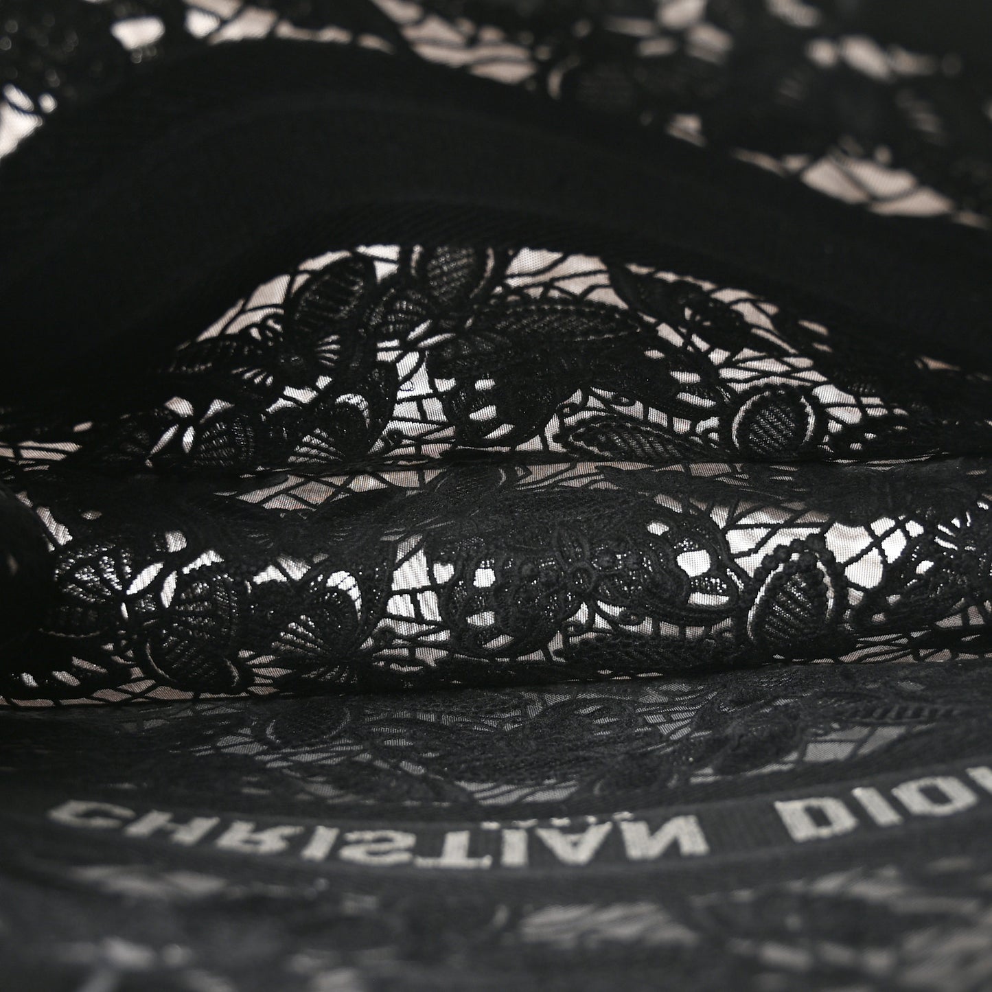 Embroidered 3D Macrame D-Lace Butterfly Large Book Tote Black Multicolor