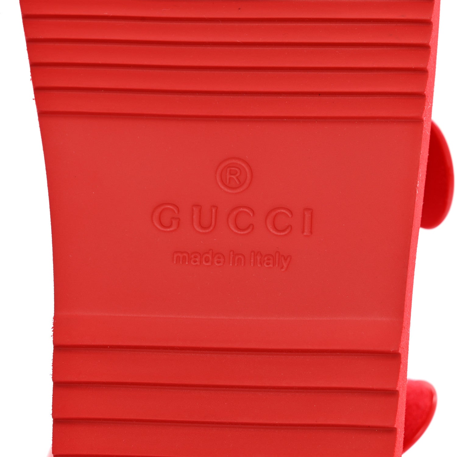 Gucci Rubber Mini Double G Womens Isla Dad Sandals 34 Maple Red 6 of 8