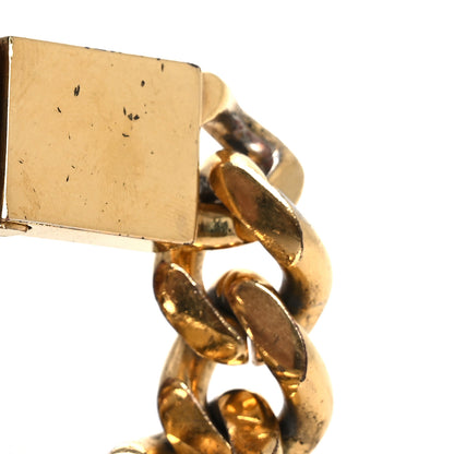Saint Laurent Metal Curb Chain Bracelet Gold 6 of 6