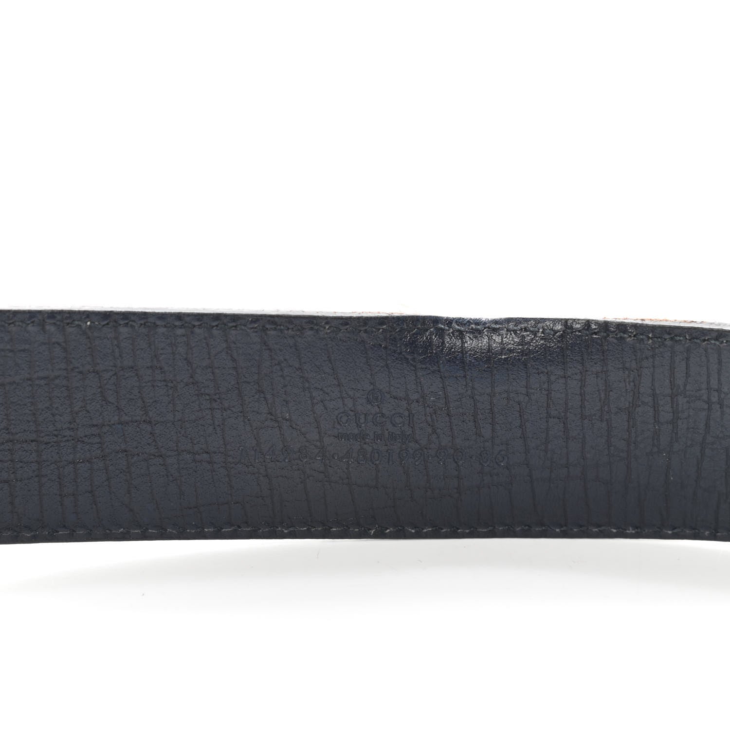 Gucci GG Plus Monogram Interlocking G Belt 90 36 Navy 3 of 6