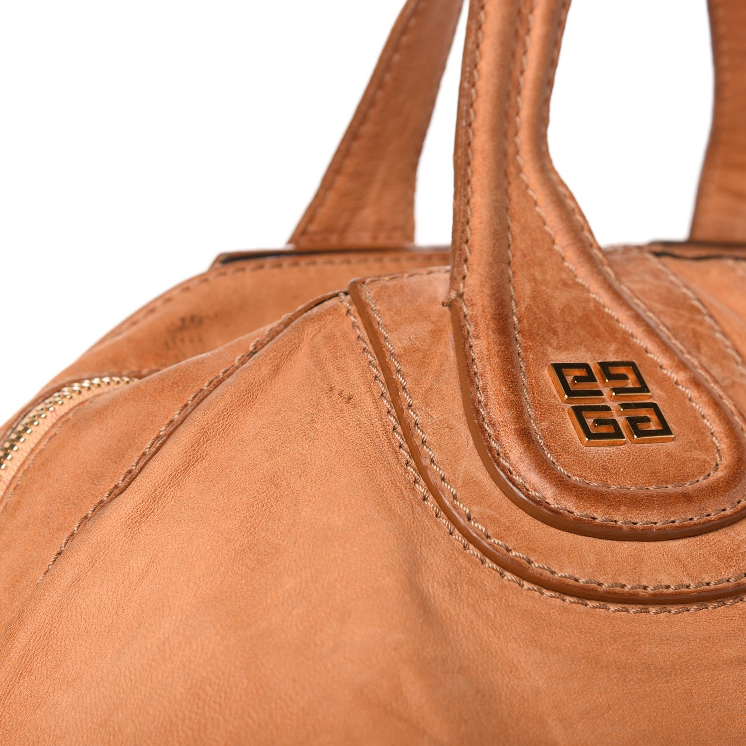 Givenchy Wrinkled Lambskin Large Corset Chain Nightingale Tan 15 of 17