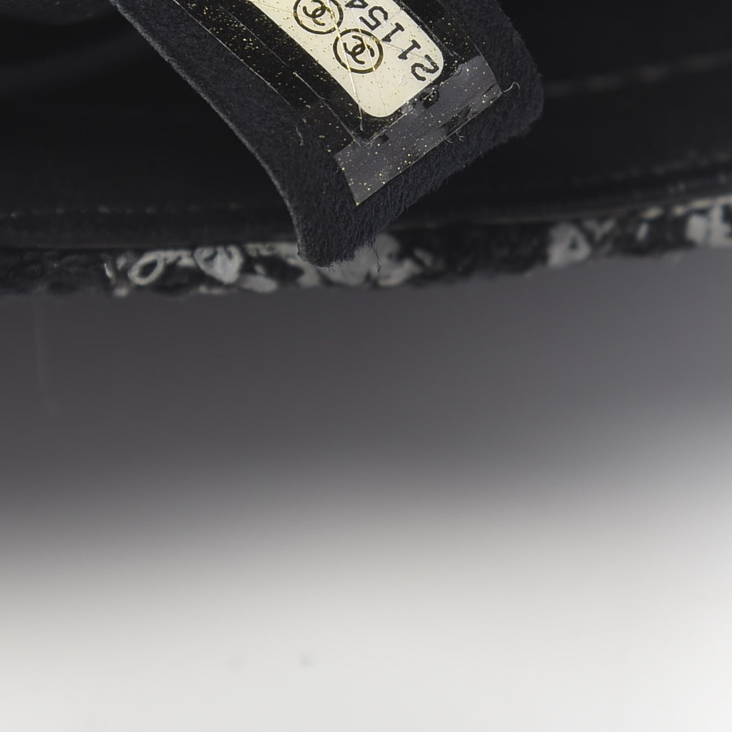 Chanel Painted Tweed Medium Single Flap Black Grey 7 of 11