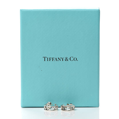 Tiffany Sterling Silver Small Atlas Open Hoop Earrings 5 of 5