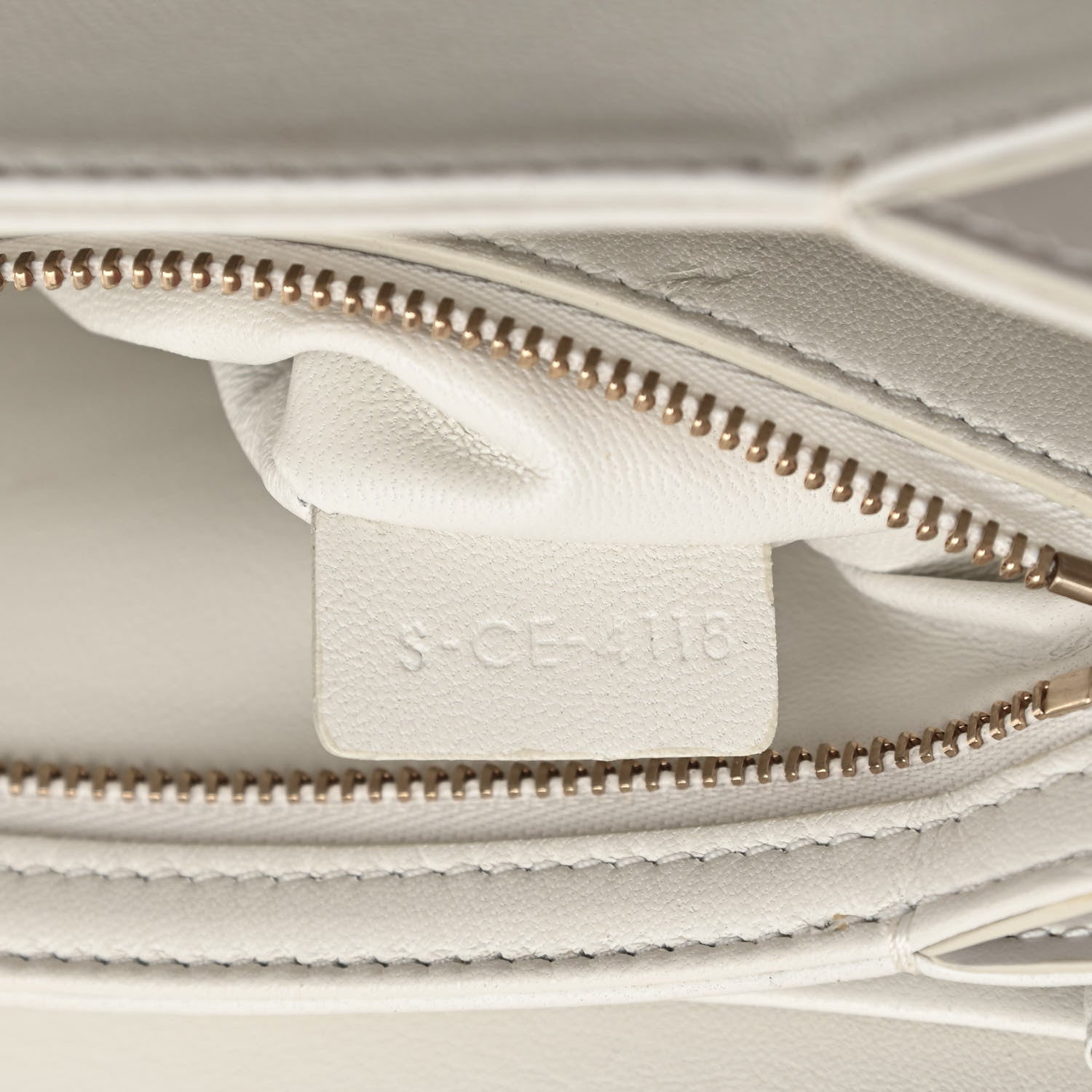 Celine Shiny Calfskin Medium Triomphe White 7 of 16