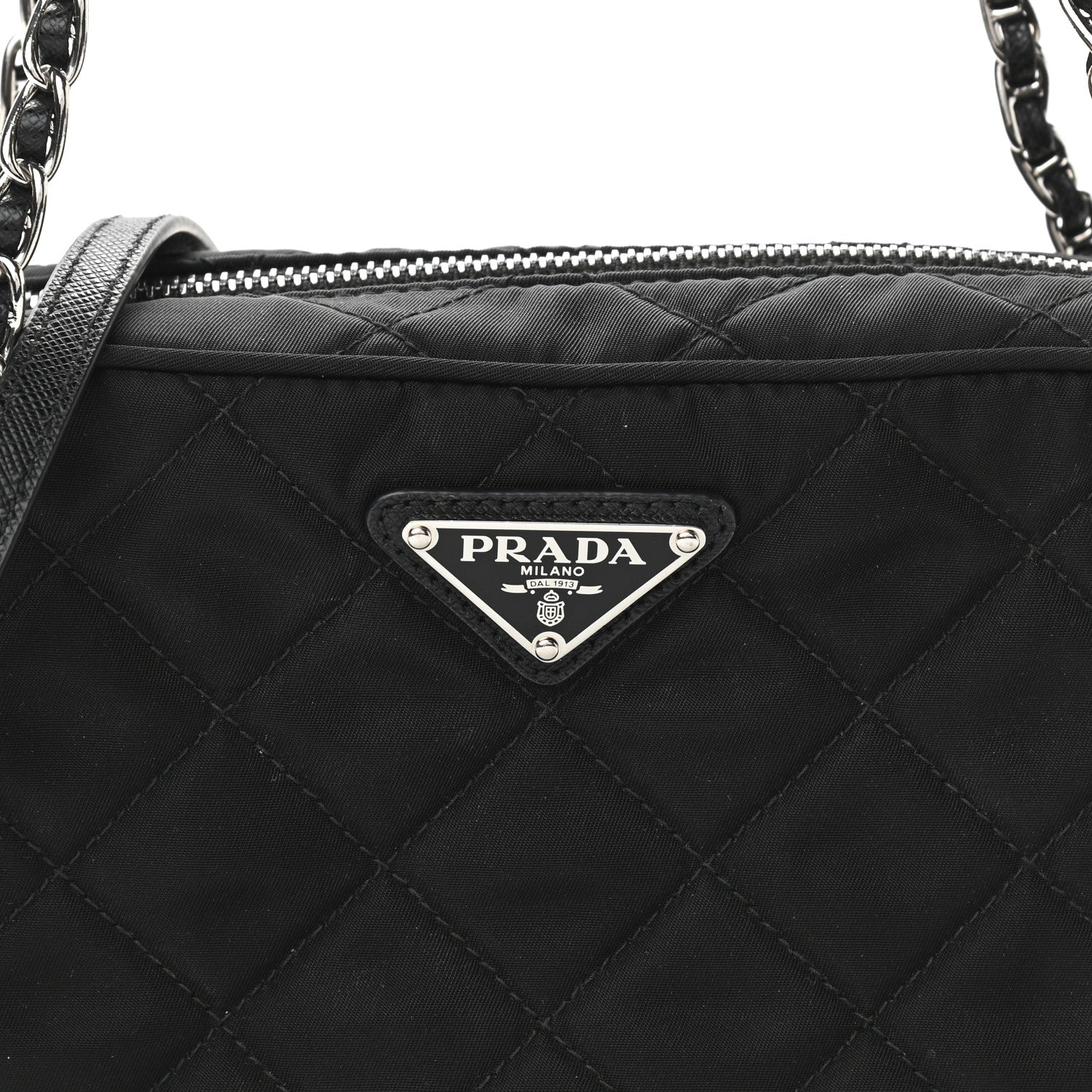 Prada Nylon Tessuto Impuntu Quilted Crossbody Bag Black 7 of 9