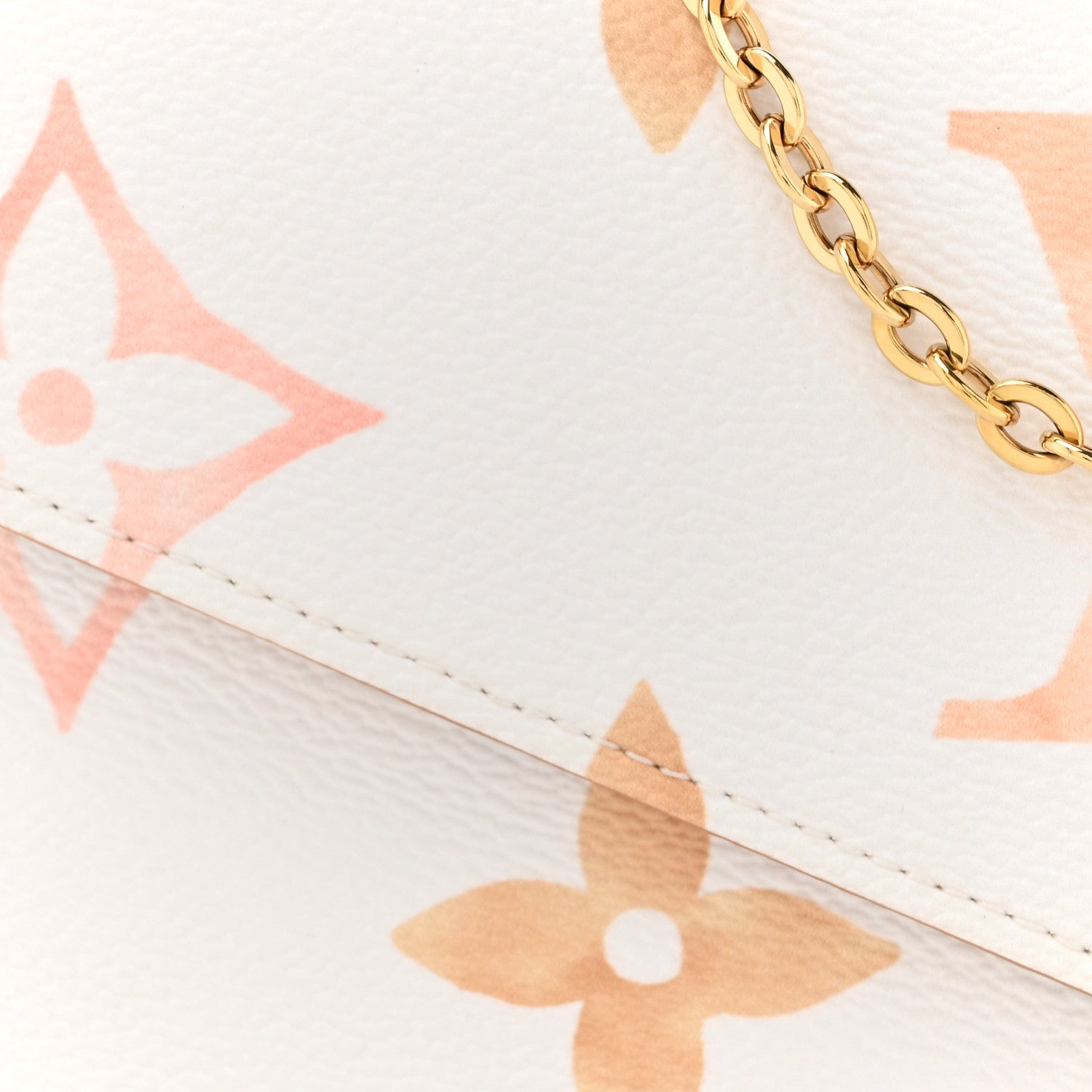 Louis Vuitton Monogram Giant By The Pool 2.0 Felicie Pochette Chain Wallet Beige 10 of 12