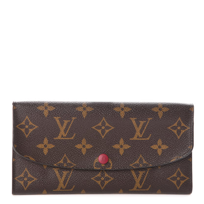Louis Vuitton Monogram Emilie Wallet Fuchsia 1 of 9