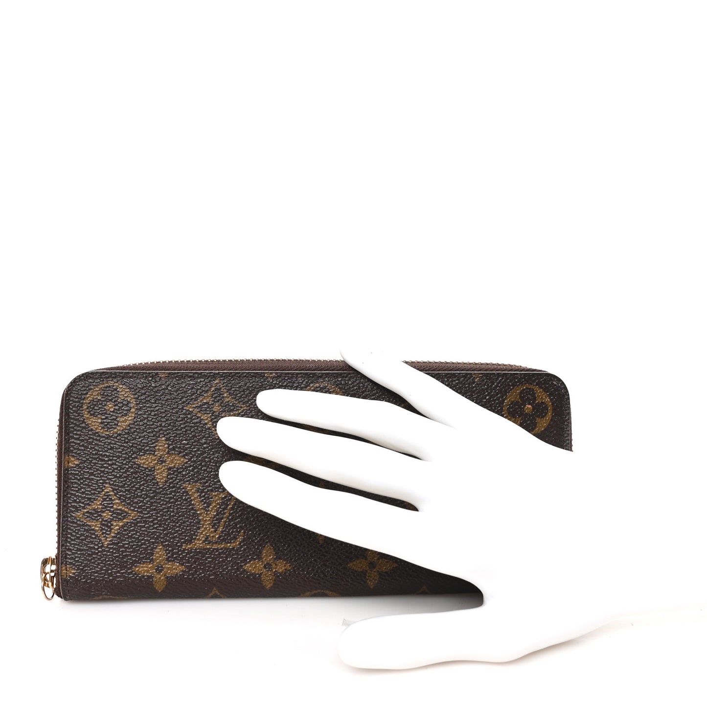 Monogram Clemence Wallet Rose Ballerine