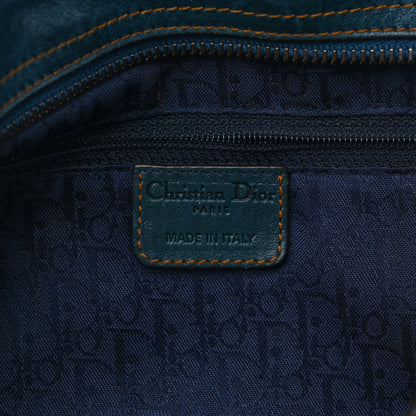 Christian Dior Calfskin Medium Gaucho Double Saddle Bag Dark Blue 6 of 14