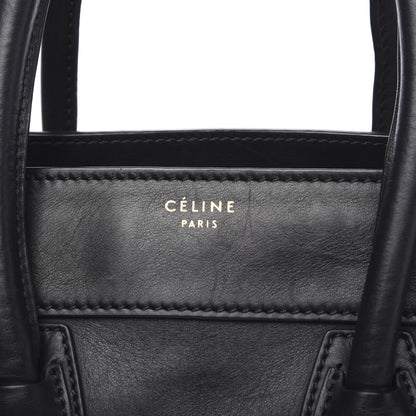 Celine Smooth Calfskin Mini Luggage Black 12 of 12