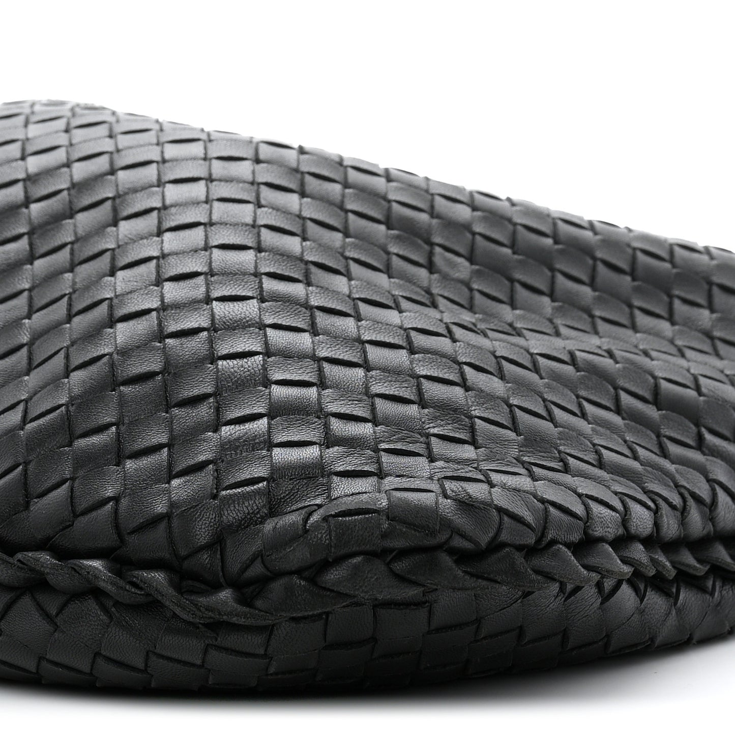 Nappa Intrecciato Large Veneta Hobo Black