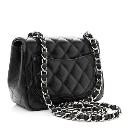 Chanel Lambskin Quilted Mini Square Flap Black 3 of 10