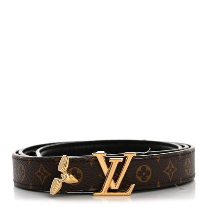 Louis Vuitton Monogram 20mm Pretty Reversible Belt 80 32 Black 1 of 10