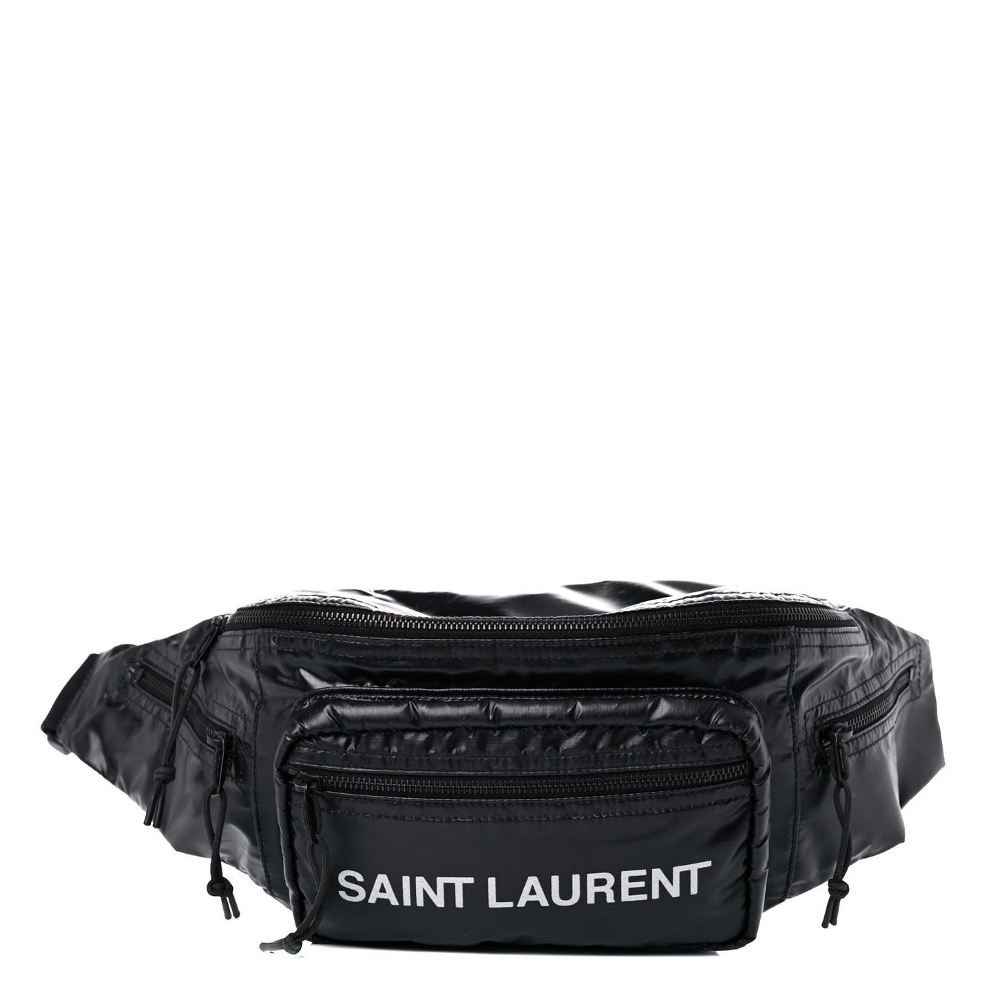 Nylon Logo Ripstop Body Belt Bag Black
