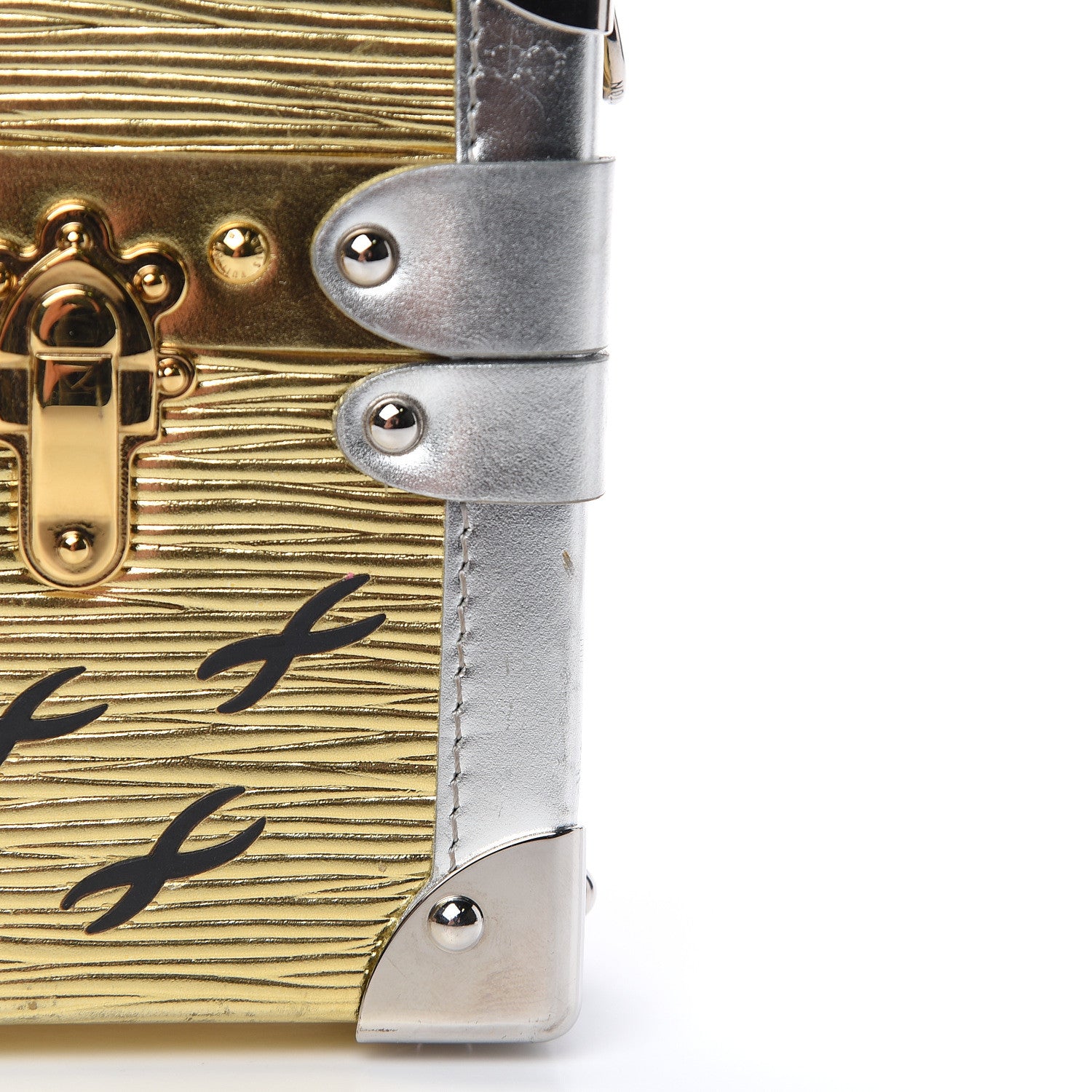 Louis Vuitton Metallic Epi Petite Malle Gold 9 of 14