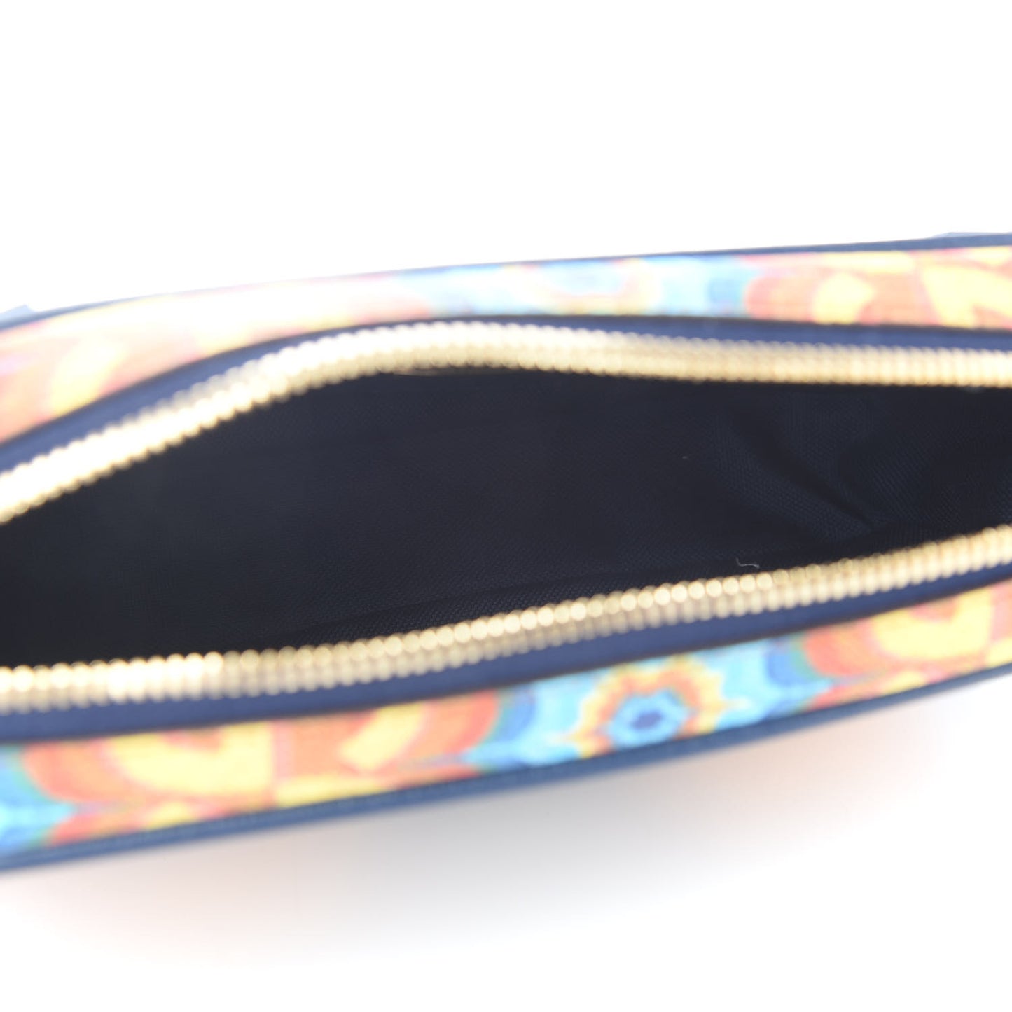 GG Supreme Kaleidoscope Calfskin Gucci 100 Script Logo Belt Bag 110 44 Blue Orange Multicolor Blue Agata