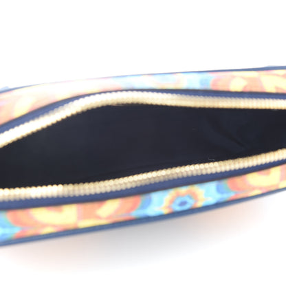 Gucci GG Supreme Kaleidoscope Calfskin Gucci 100 Script Logo Belt Bag 110 44 Blue Orange Multicolor Blue Agata 4 of 8
