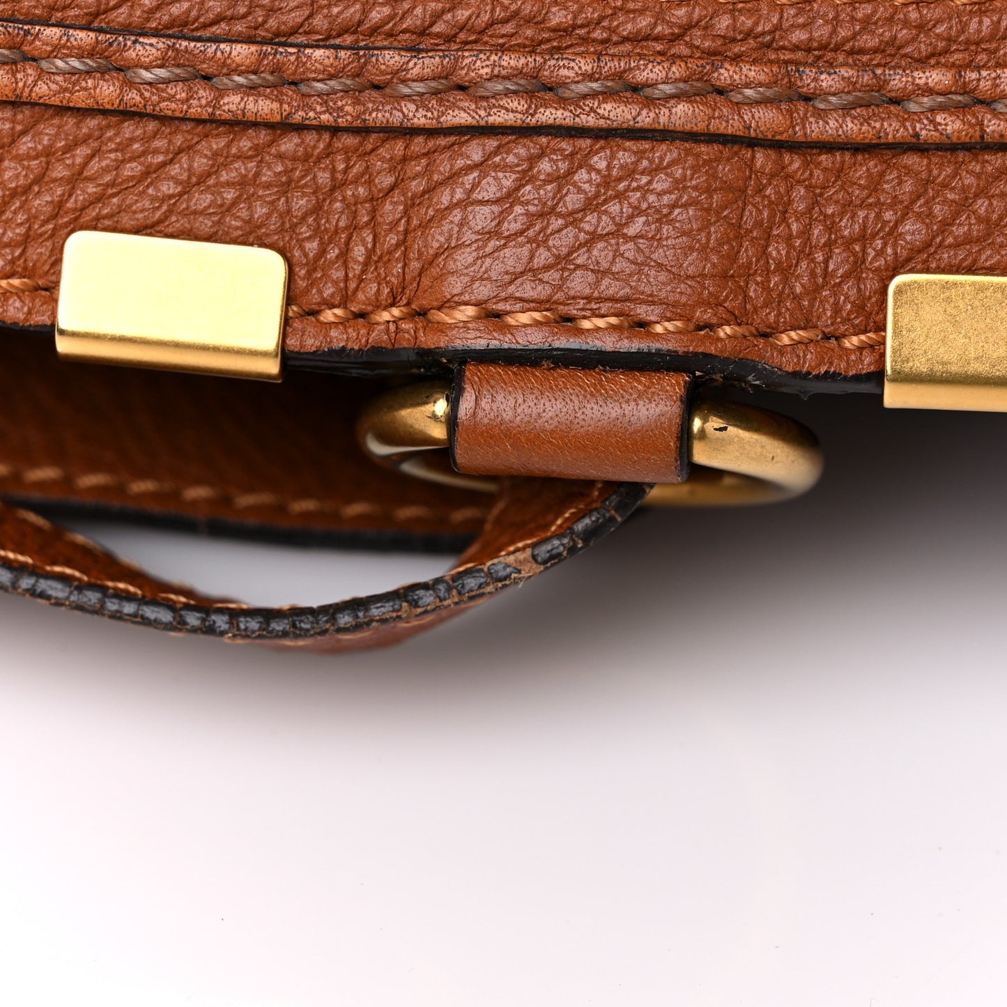 Calfskin Medium Marcie Satchel Tan