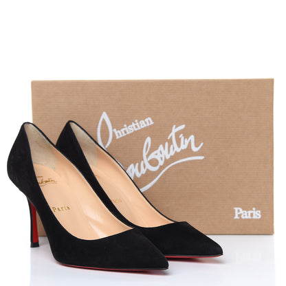 Christian Louboutin Veau Velours Decoltish 85 Pumps 36.5 Black 8 of 8