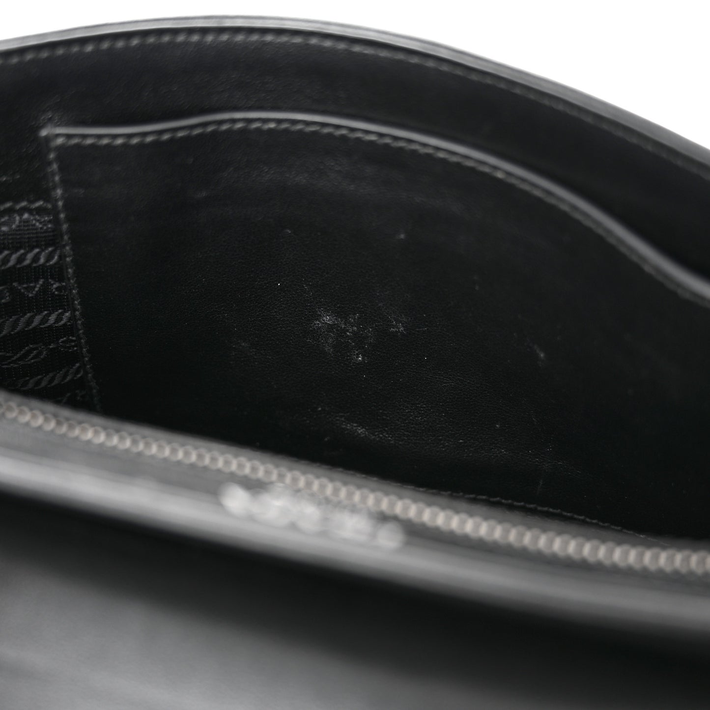 Glace Calfskin Studded Crossbody Black