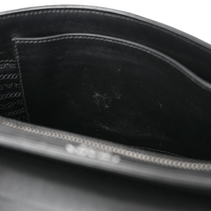 Prada Glace Calfskin Studded Crossbody Black 10 of 11