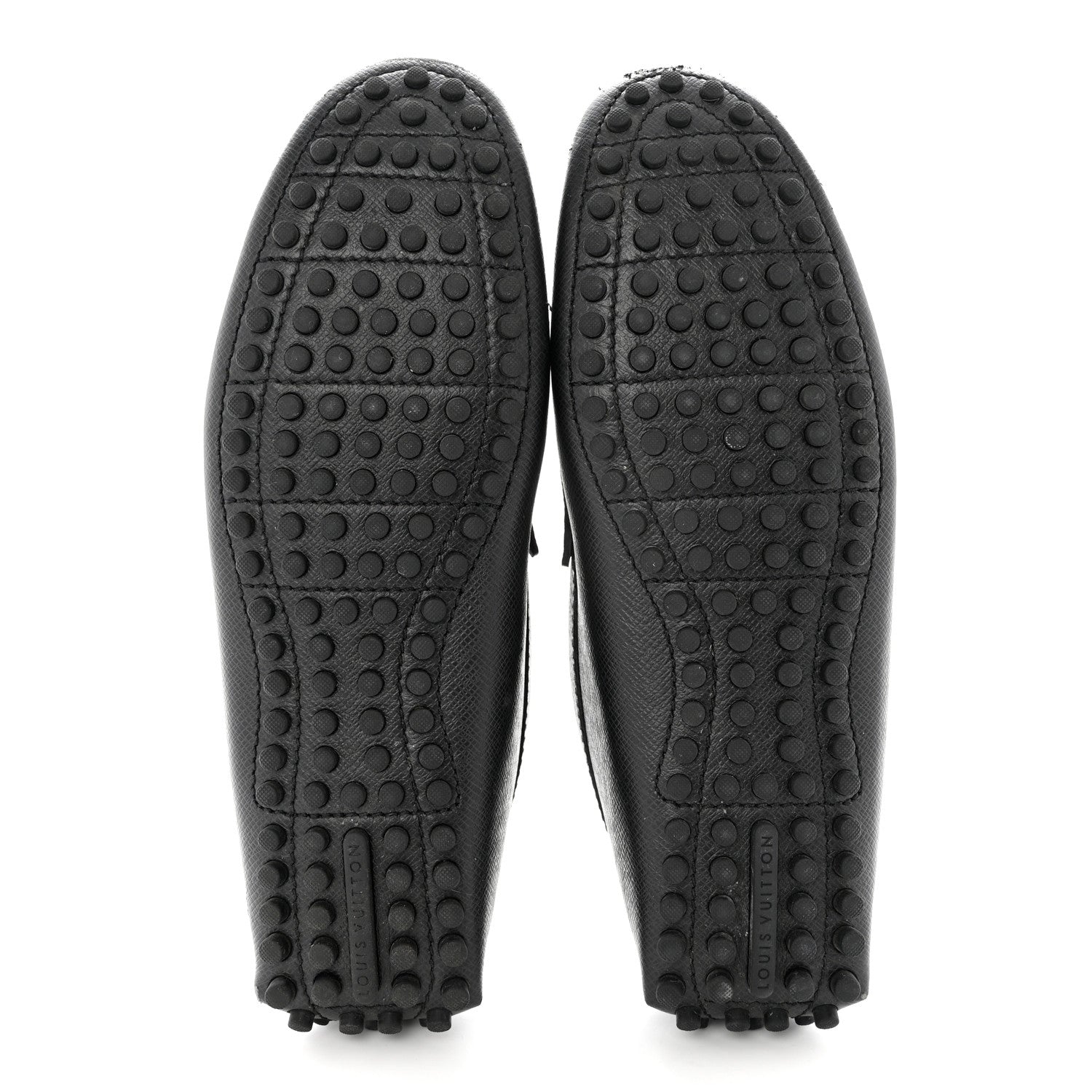 Louis Vuitton Taiga Hockenheim Moccasin Loafers 8.5 Black 5 of 10