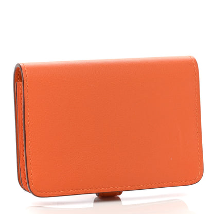 Hermes Evercolor Dogon Card Case Orange 3 of 8