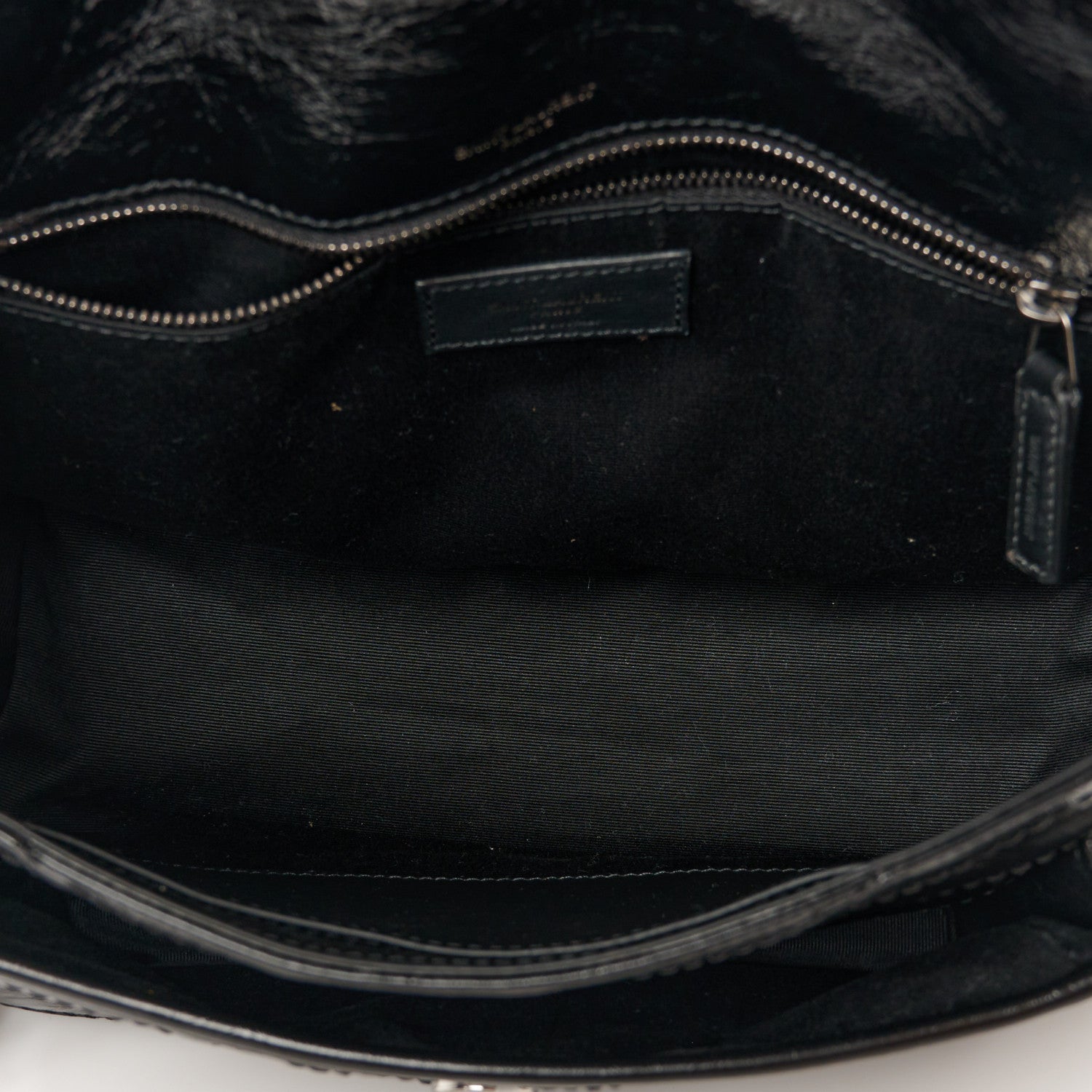 Saint Laurent Crinkled Calfskin Matelasse Monogram Medium Niki Chain Satchel Black 5 of 11