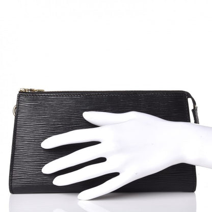 Louis Vuitton Epi Pochette Accessories 21 Black 2 of 7