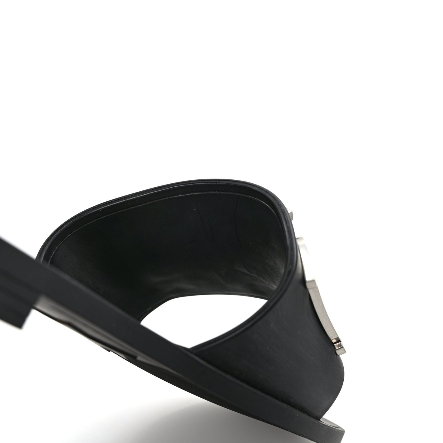 Calfskin Dio(r)evolution 10mm Slide Sandals 39 Black