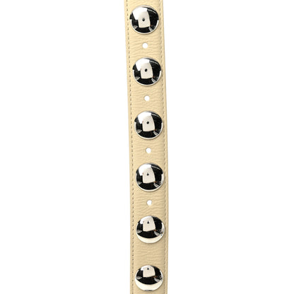 Khaite Calfskin Studded Benny Belt 80 32 Dark Ivory 5 of 6
