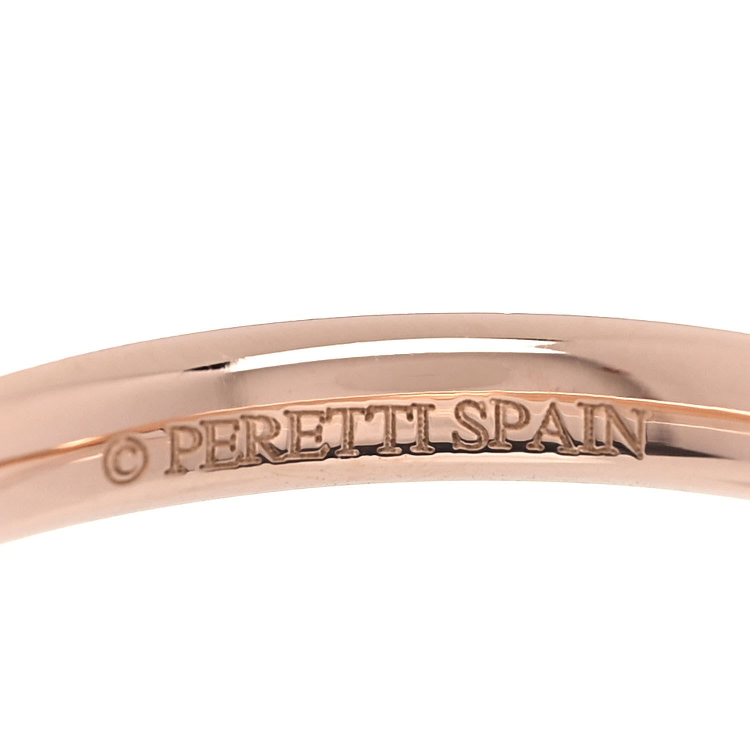 Tiffany 18K Rose Gold Diamond Elsa Peretti Wedding Band Ring 50 5.5 8 of 8