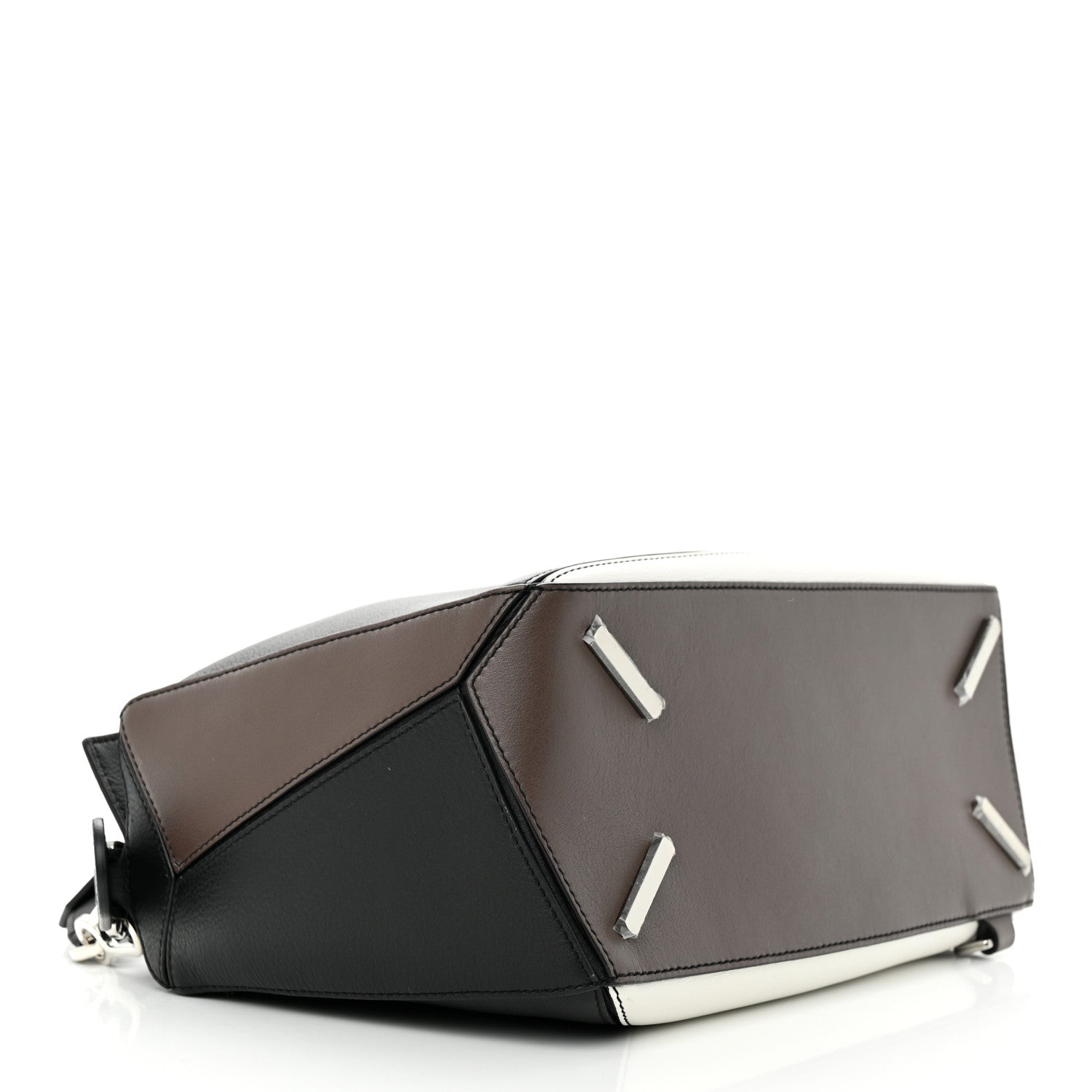 Loewe Calfskin Medium Puzzle Bag Black Taupe 4 of 10