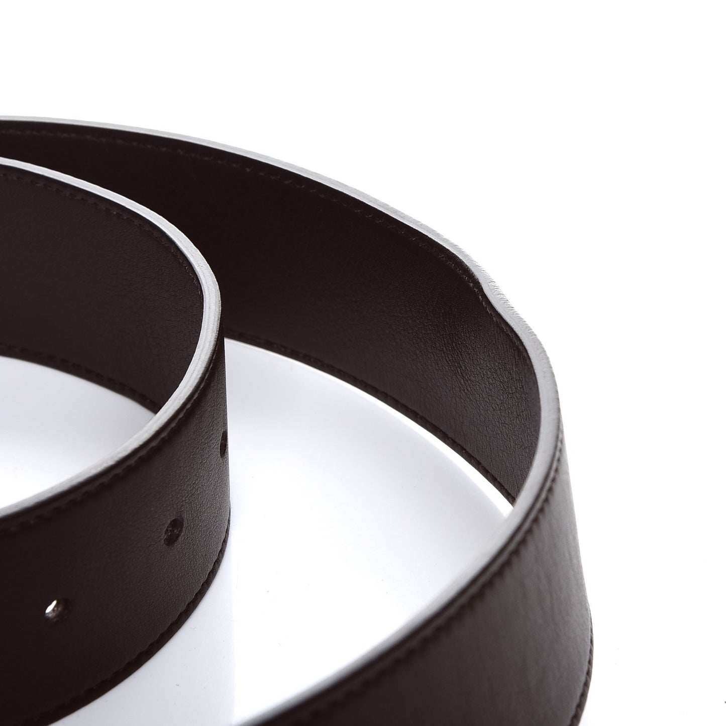 Calfskin Double G 40mm Belt 85 34 Dark Cocoa