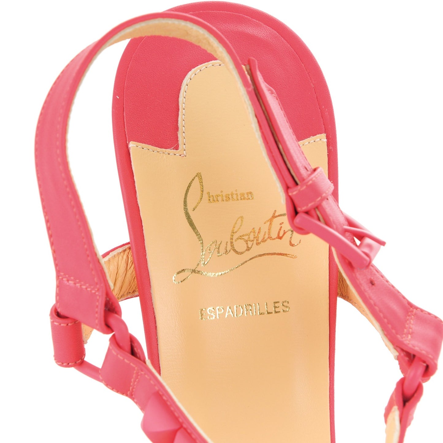 Calfskin Rope Cataclou 140 Wedge Sandals 40 Framboisine