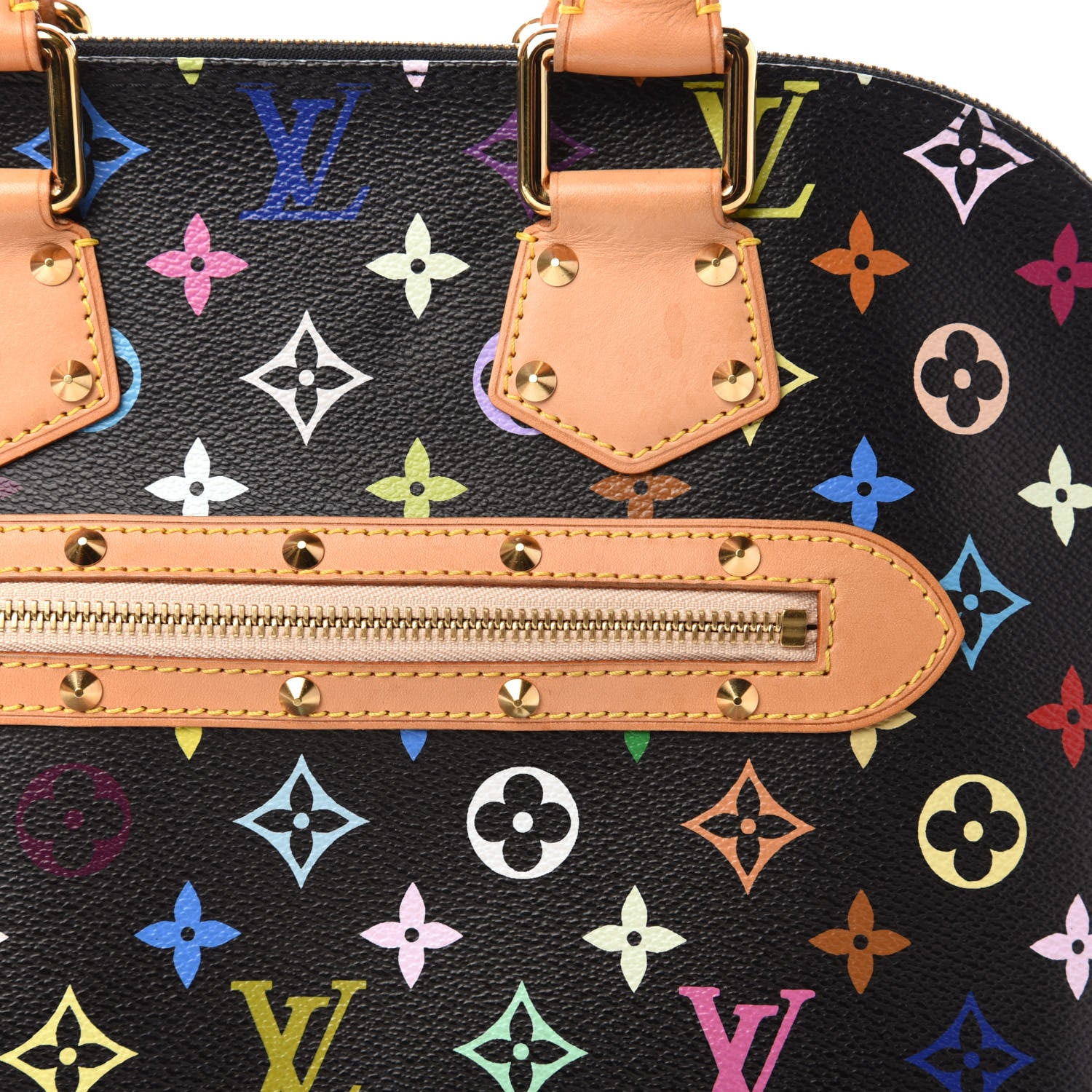 Louis Vuitton Monogram Multicolor Alma Black 9 of 9