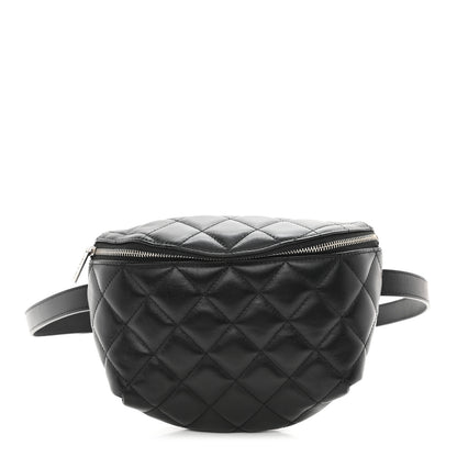 Chanel Calfskin Quilted Waist Belt Bag Black 1 of 10