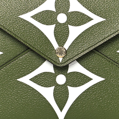 Louis Vuitton Monogram Giant Large Kirigami Pochette Kaki 8 of 10