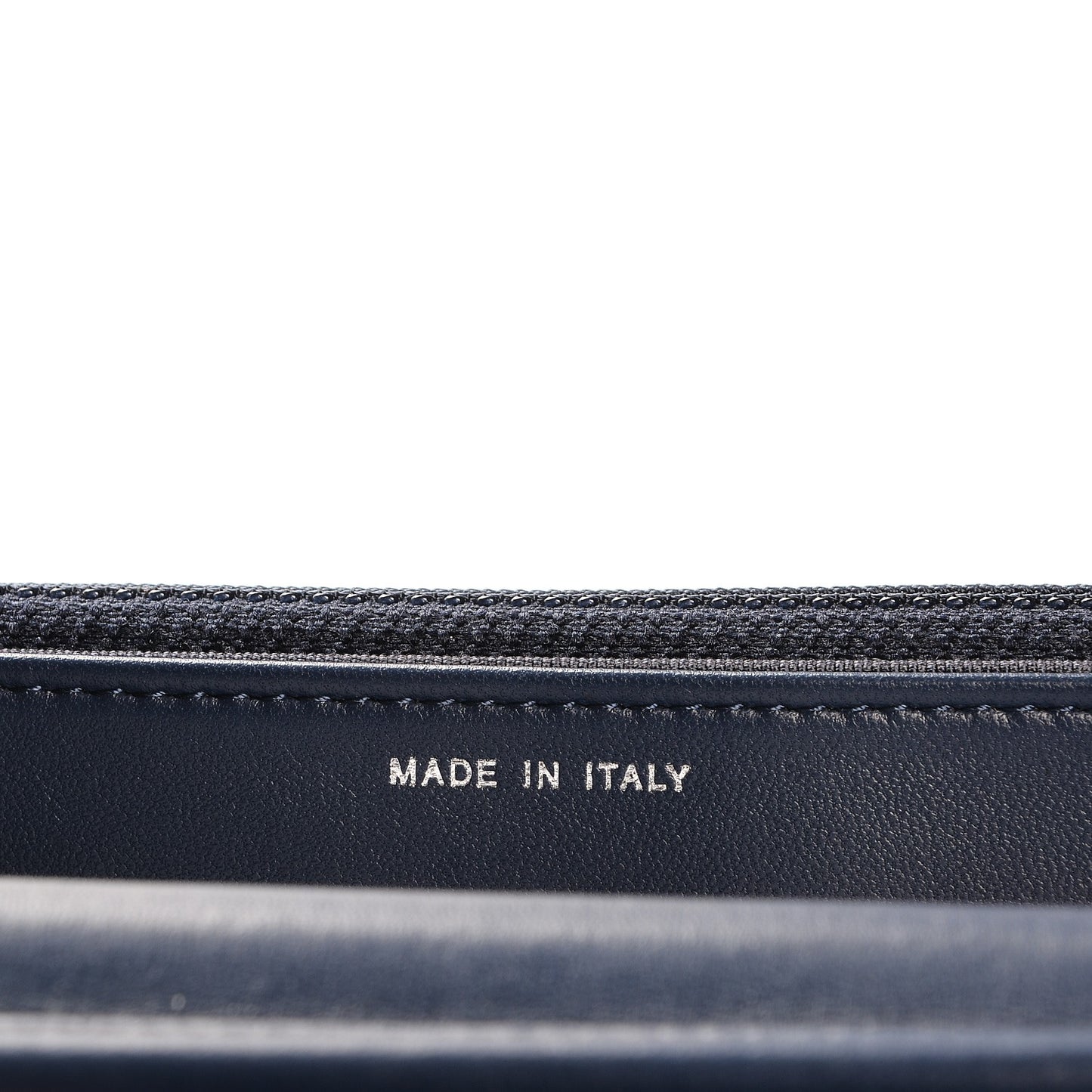 Lambskin Quilted Tri-Color Wallet On Chain WOC Dark Blue